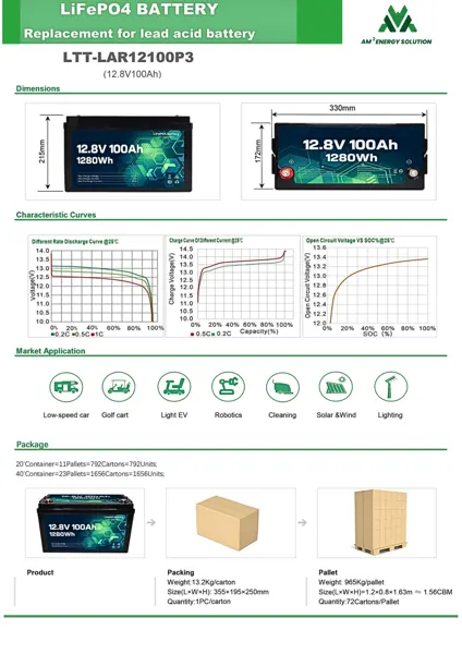 12.8 V battery brochure · page 2