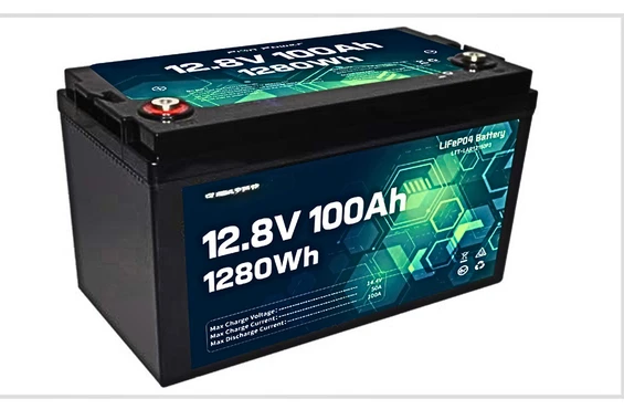 AM2 12.8 V · 100 Ah LiFePO4 replacement battery