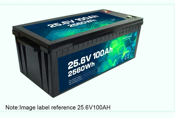 AM2 25.6 V · 100 Ah LiFePO4 replacement battery