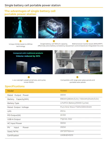 TS1000 technical brochure · page 2